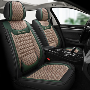 Factory Wholesale Pvc Pu Leather and Fabric Car Interior Accessories Universal Luxury Car <b>Seat</b> <b>Covers</b> Fit Most Cars Four Seasons - Product Image 4