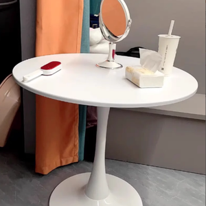 Table à manger moderne ronde <span class=keywords><strong>en</strong></span> bois de noyer <span class=keywords><strong>en</strong></span> cerisier assemblée mobile pour une utilisation <span class=keywords><strong>en</strong></span> hôtel - Product Image 4