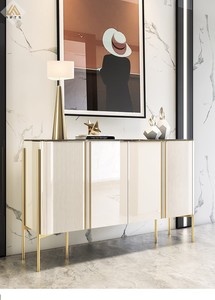 <span class=keywords><strong>Buffet</strong></span> personnalisé de luxe au design moderne <span class=keywords><strong>Buffet</strong></span> en acier inoxydable blanc pour meubles de maison <span class=keywords><strong>Buffet</strong></span> pour salle à manger - Product Image 2