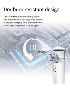 מכונת נבולייזר רפואי נייד להשתמש במשאף קולי עם מובנה סוללה חשמלית מקור כוח רשת נבולייזר - Product Image 6