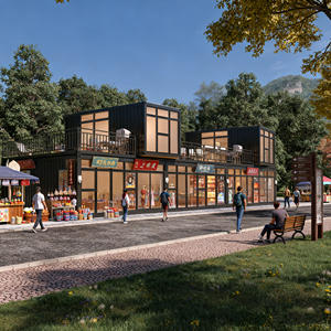 Maison modulaire préfabriquée de luxe en conteneur de 20 pieds et 40 pieds, <span class=keywords><strong>d</strong></span>étachable, en acier préfabriqué, pour camping, maison mobile pour usage commercial - Product Image 3