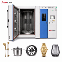 Machine de placage ionique sous vide horizontale AsiaLink pour grandes pièces en acier inoxydable, alliage, verre, céramique et plastique
