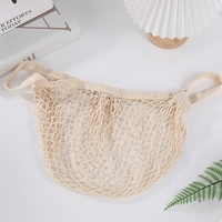 Sacs en filet de coton biologique au crochet, sacs de marché réutilisables en maille, sacs de courses pour fruits, légumes et aliments, organisateur de rangement
