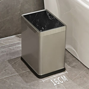 MAVOBO – <span class=keywords><strong>poubelle</strong></span> métallique en acier inoxydable <span class=keywords><strong>de</strong></span> 10l, bureau, hôtel, salle <span class=keywords><strong>de</strong></span> bains, <span class=keywords><strong>cuisine</strong></span>, <span class=keywords><strong>poubelle</strong></span> - Product Image 2