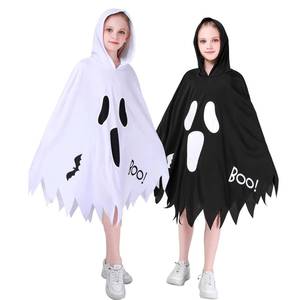Costume de fête unisexe en polyester pour enfants, cape de fantôme blanc qui crie, idéal pour le cosplay d'Halloween - Product Image 5