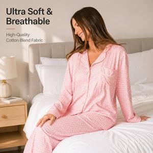 Pyjamas pour femmes OEM ODM en modal respirant et doux, vêtements de nuit pour enfants, pyjamas d'hiver personnalisés, vente en gros d'usine au Vietnam - Product Image 2