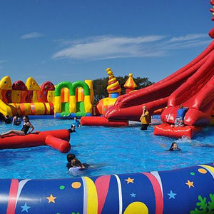 Piscina inflable gigante de China, estructura de metal de acero para comercial - Product Image 2