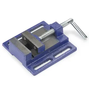 HYSTIC Blue American Cast Iron Precision Table Vice Bench Vise for Stabilizing Workpieces