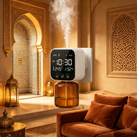 Diffuseur d'arômes intelligent à deux fluides, sans eau, avec horloge LCD, détecteur de température et d'humidité, application WiFi, machine à arômes pour hôtel et usage domestique