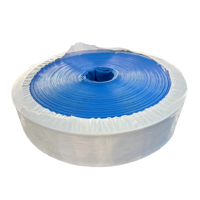 Tuyau plat en PVC pour irrigation agricole de 2, 3, 4, 5, 6 pouces, rouge et bleu, léger, flexible, haute pression, 100 m, norme nationale