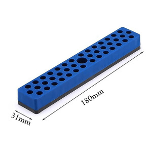 Organizador Magnético para Brocas de Acero de Alta Velocidad, Soporte para Brocas de Vástago Recto, <span class=keywords><strong>Base</strong></span> de Almacenamiento de Herramientas de 180 mm, 4 Piezas - Product Image 2