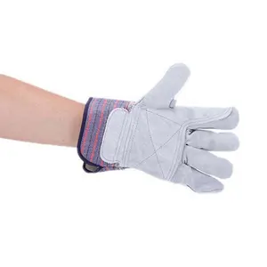 Welding Hand Gloves Good Quality Full Palm Cowhide Split Work Leather Gloves For Welding Hand Protection Glove