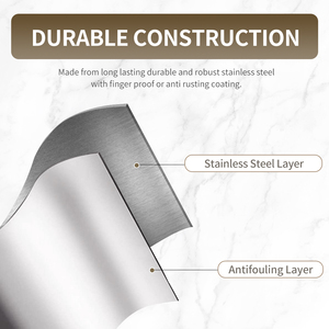 Contenedores de Basura Antiolor de 12L/30L/50L, Cubo de Basura Rectangular de Acero Inoxidable con Pedal para Cocina y Oficina - Product Image 3