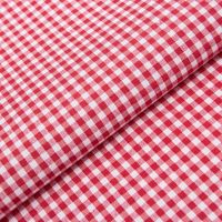 Tissu popeline uni en polyester-coton en stock, motif quadrillé pour chemises et robes printemps-été
