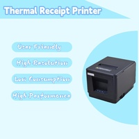 Impresora de efectivo con puerto LAN USB personalizada, impresora térmica de escritorio de 80mm de ancho de papel, máquina impresora térmica de recibos Pos al por menor