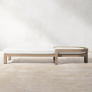 Chaise longue de jardin <span class=keywords><strong>en</strong></span> <span class=keywords><strong>teck</strong></span> Chaises de plage extérieures Chaise de plage <span class=keywords><strong>en</strong></span> bois de <span class=keywords><strong>teck</strong></span> Imperméable La Sala De Estar Patio Villa Sunbed - Product Image 3