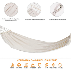Venta al por mayor hamacas dobles 2 personas portátil interior al aire libre Camping hamaca con bolsa de transporte - Product Image 3