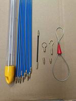 Kit d'accessoires électriques les plus populaires : Kit de guidage de câbles en cuivre avec tire-fil et tige de tirage, et tige de tirage en plastique pour plafond
