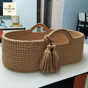 High Quality Eco-Friendly Portable Foldable Organizer <strong>Basket</strong> Hand-Woven Baby Cradle <strong>Mobile</strong> Newborn Diaper Changing Bed Fabric - Product Image 4