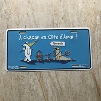 Plaque d'immatriculation souvenir personnalisée en relief de Barcelone, Espagne
