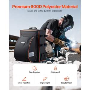 Mochila de soldadura de poliéster 600D 35.6L para herramientas y bolsa de herramientas para soldador de casco - Product Image 4