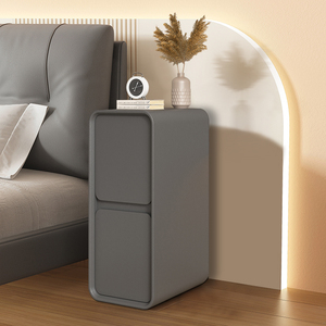 Comodino in Legno Massello Stile Francese di Lusso, Ultra-Sottile 20cm, Moderno e Minimalista per Camera da Letto - Product Image 5