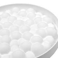 Moule à gâteau en silicone blanc transparent de 8 pouces, résistant à la chaleur, écologique, réutilisable, antiadhésif, outil de bricolage, vente en gros