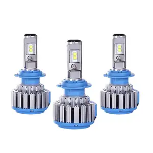 T1Cree LED araba far bacak sis sürüş işıkları H1 H3 H7 881 HB3 9006 H4 H13 9004/7 led lamba 80W 6000K otomobil ampul