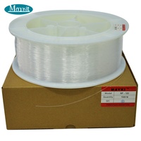 Rollo de fibra óptica Mayki con brillo de extremo de plástico de 1,0mm para decoración de luces de estrella de techo de coche