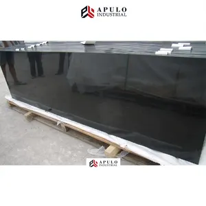 Harga Pabrik Mongolia/Mongolia Hitam Lempengan Granit Hitam Pemakaman Lempeng Marmer Absolute Black Kuburan Batu Nisan Granit Tile