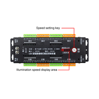 Système de contrôleur de bande LED d'escalier intelligent Anti-court-circuit DC24V 32 étapes capteur de mouvement PIR contrôleur d'éclairage d'escalier LED
