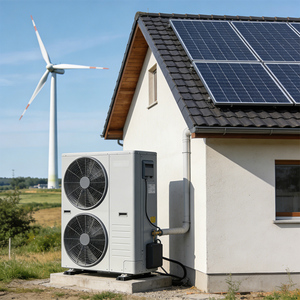 Système de pompe à chaleur solaire éolienne pour usage domestique avec panneaux PVT - Product Image 3