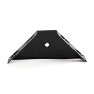Trapezoidal Corner <b>Bracket</b> Iron <b>Black</b> Durable Furniture Cabinet Bed Connector Support Hardware Accessory - Product Image 2