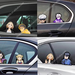 500designs Autocollants Animés 3D Stock <span class=keywords><strong>le</strong></span> <span class=keywords><strong>Plus</strong></span> Populaire <span class=keywords><strong>Manga</strong></span> Lenticulaire Étanche Décoration Murale Ordinateur Portable Découpée Autocollants de Voiture - Product Image 2