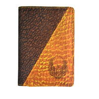 Dompet sarung paspor logo kustom tempat paspor untuk perjalanan