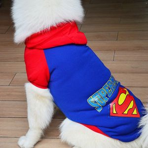 Shine And Shine Superman Dog <b>Hoodie</b> Winter Durable Large Medium Small Dog Clothes For Samoyed Golden Retriever Pet Apparel - Product Image 4