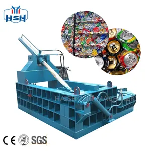 New Horizontal Metal Aluminum Can Baler Scrap Pressing Machine Metal Briquetting Machine