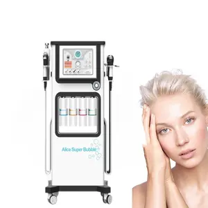 Original factory Alice super bubble facial whitening machine CO2 BIO RF Oxygen Spray Hydro dermoabrasione Machine