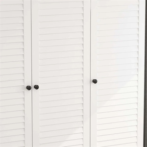 Nuevo armario de madera blanco de diseño moderno simple con <span class=keywords><strong>ropero</strong></span> de gran espacio de almacenamiento - Product Image 5