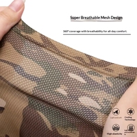 Conjunto de Gorro de Camuflaje Táctico para Ciclismo y Montañismo de Poliéster para las Cuatro Estaciones, con Capucha y Máscara Facial