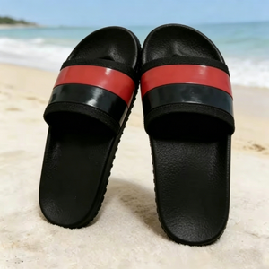 Sandalias Planas a Rayas de Diseño de Lujo para Mujer 2026, Pantuflas de Alta Gama para Exteriores, Sandalias de Moda al por Mayor - Product Image 3