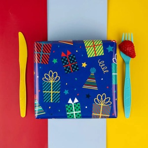 Birthday Unicorn Dinosaur Car Gift <b>Wrap</b> <b>Paper</b> <b>Roll</b> 100GSM Coated Eco-Friendly Recyclable Art <b>Paper</b> Double-Sided Digital Printing - Product Image 2