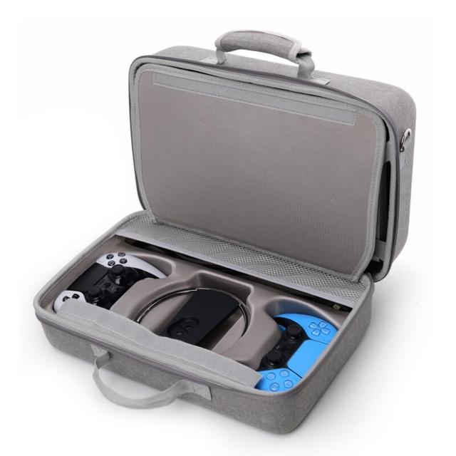 TP5-3590 Multi Functional Handheld Hard Carrying Case for PS5 Slim Game Console EVA Storage Protection Bag