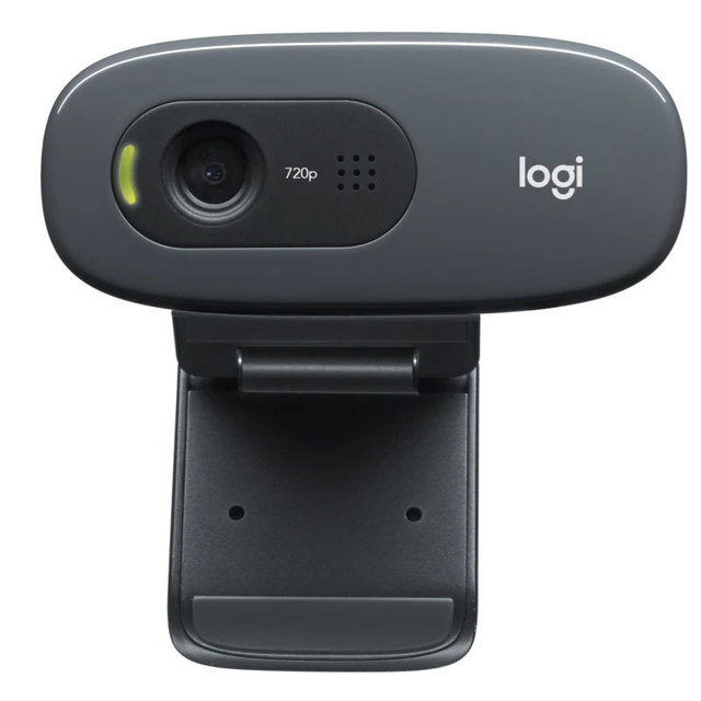 Logitech C270 HD Video Webcam 720P with Built-in Microphone USB2.0 Mini Interface for Desktop Laptop Computer