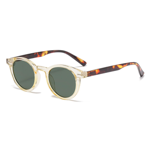 Gafas de Sol de Diseño de Marca de Lujo 2025, UV400, Montura Completa de PC, Color Degradado Dorado Carey, Personalizadas, Retro, Modernas, Unisex - Product Image 1