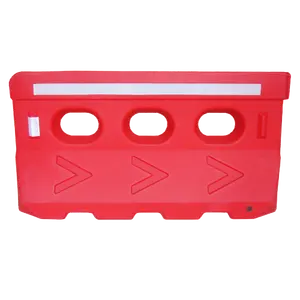 Barriera stradale delle strutture di traffico della barriera di plastica dell'acqua rossa di prezzo basso di vendita della fabbrica - Product Image 1