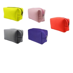 Lady Fashion Travel Makeup <strong>Bag</strong> Neoprene Frosted Flower Custom <strong>Cosmetic</strong> <strong>Bag</strong> - Product Image 1