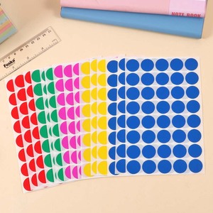 FOSKA 10 Hojas/Bolsa OPP, 40 Piezas por Hoja, Pequeñas Pegatinas Circulares de Colores, Etiquetas Redondas de 19 mm para Adultos y Niños de Todas las Edades - Product Image 2