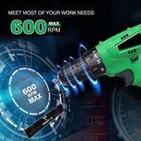 Perceuse-visseuse électrique sans fil 12V, moteur à balais, diamètre de perçage max. 20mm, couple 24NM, alimentation par batterie, perçage OEM