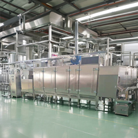 Ligne de production de beurre de cacahuète entièrement automatique continue, fabrication de houmous, de tahini, de pâte de graines de sésame, y compris le moulin à riz, neuf et d'occasion